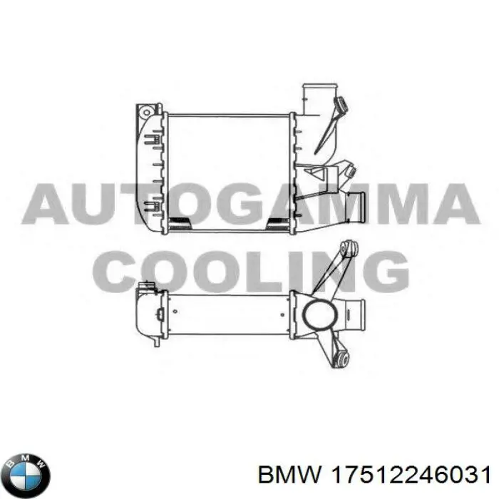 Chłodnica intercoolera BMW 17512246031