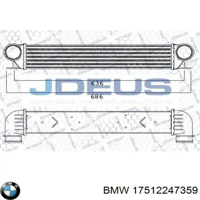 17512247359 BMW Chłodnica intercoolera