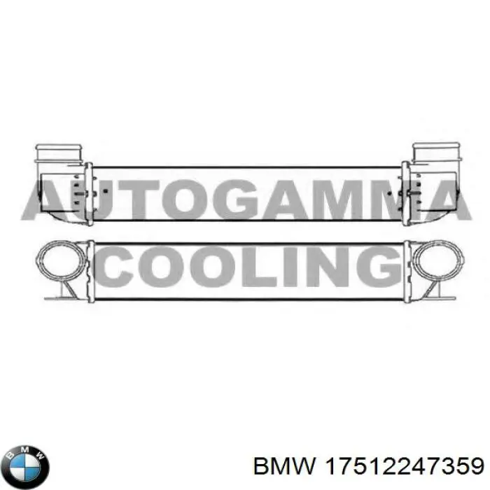 Chłodnica intercoolera BMW 17512247359 cena, od 91,47 USD