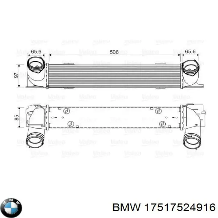 17517524916 BMW Chłodnica intercoolera