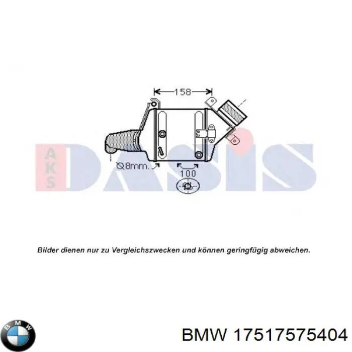 17517575404 BMW Chłodnica intercoolera