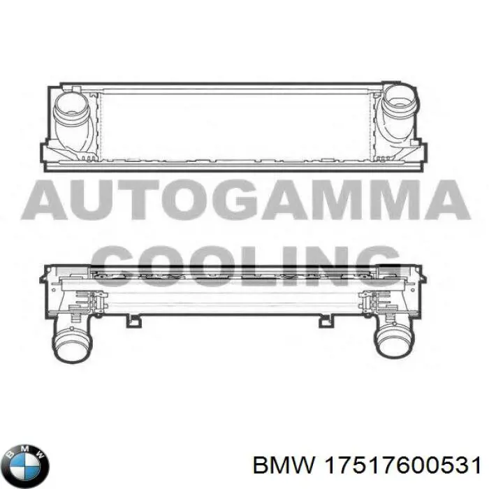 Do koszyka 17517600531 BMW Chłodnica intercoolera