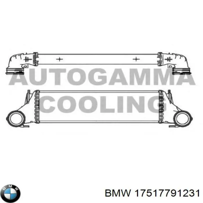 Chłodnica intercoolera BMW 17517791231