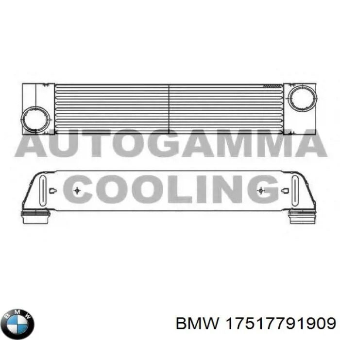 Chłodnica intercoolera BMW 17517791909 cena, od 105,56 USD
