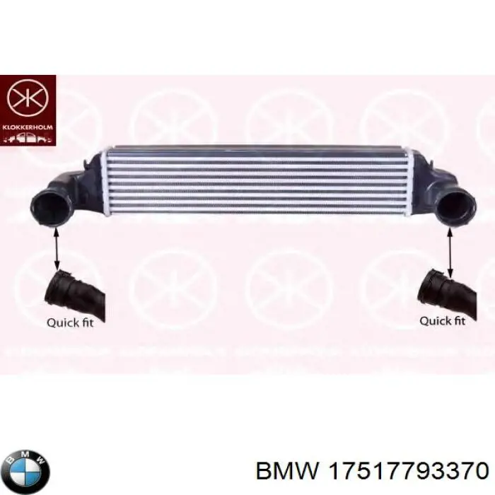 Chłodnica intercoolera BMW 17517793370 cena, od 101,65 USD