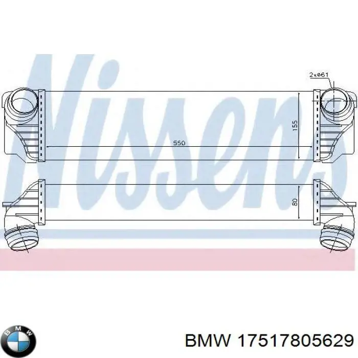 Do koszyka 17517805629 BMW Chłodnica intercoolera