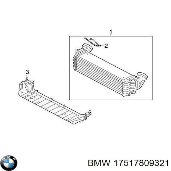 17517809321 BMW Chłodnica intercoolera