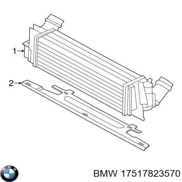 Chłodnica intercoolera 17517823570 BMW