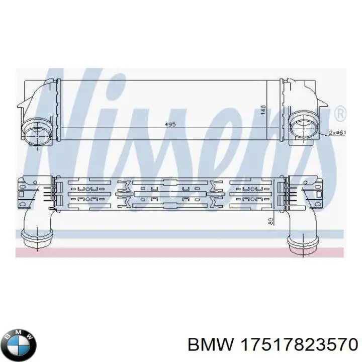 Chłodnica intercoolera BMW 17517823570