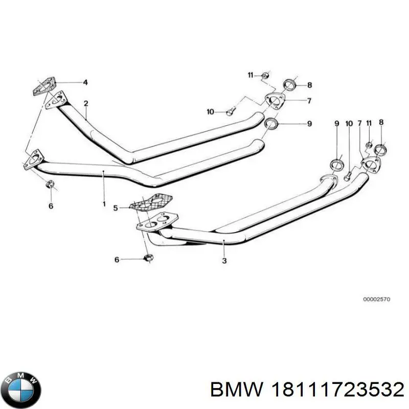 Do koszyka 18111723532 BMW Uszczelka rury odbiornika tłumika