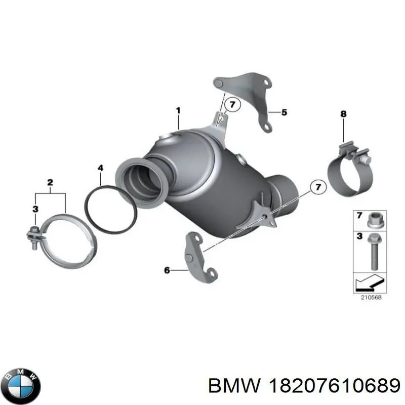 Konwerter-katalizator do BMW 7 (F01, F02, F03, F04)