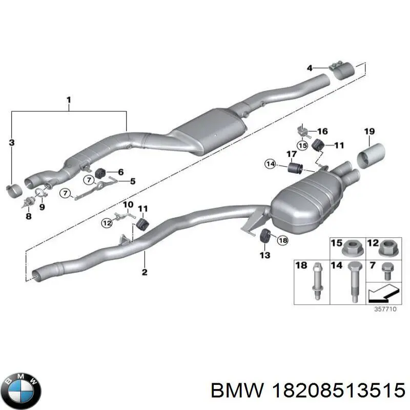 Do koszyka 18208513515 BMW Poduszka mocowania tłumika