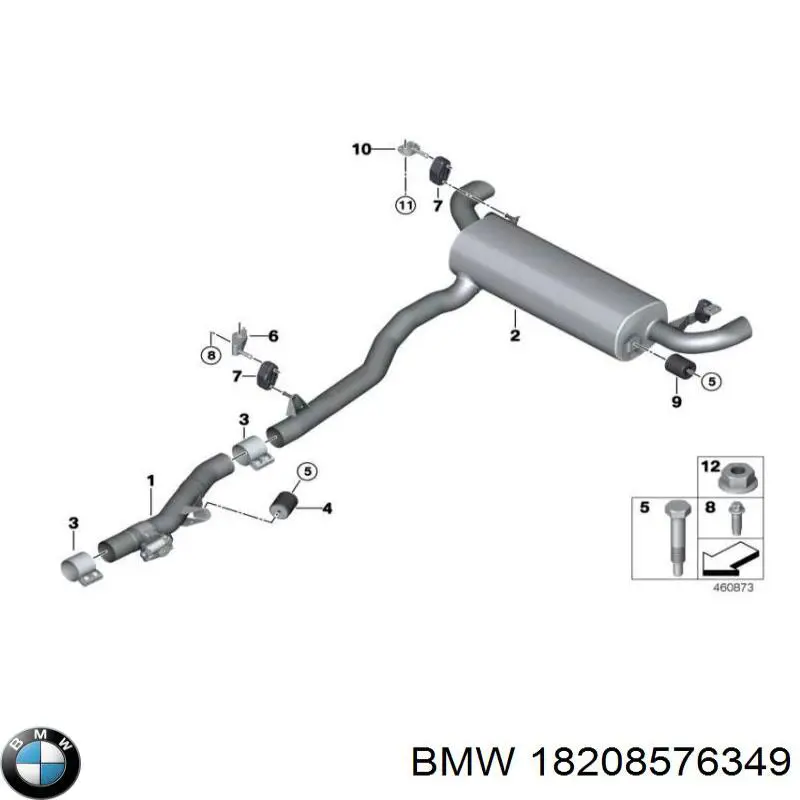 Do koszyka 18208576349 BMW Poduszka mocowania tłumika