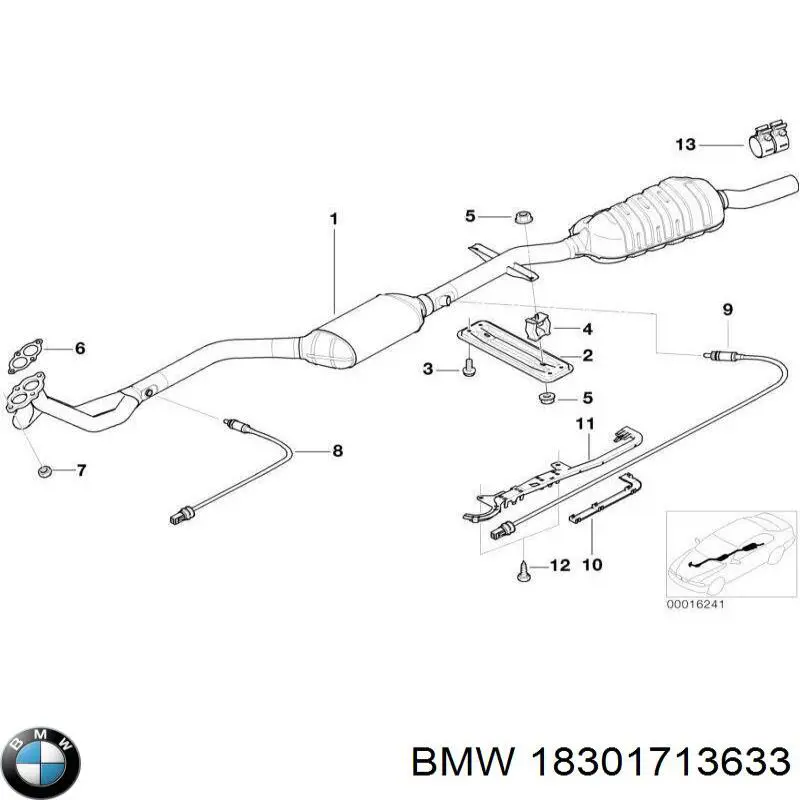 18301713633 BMW Konwerter-katalizator