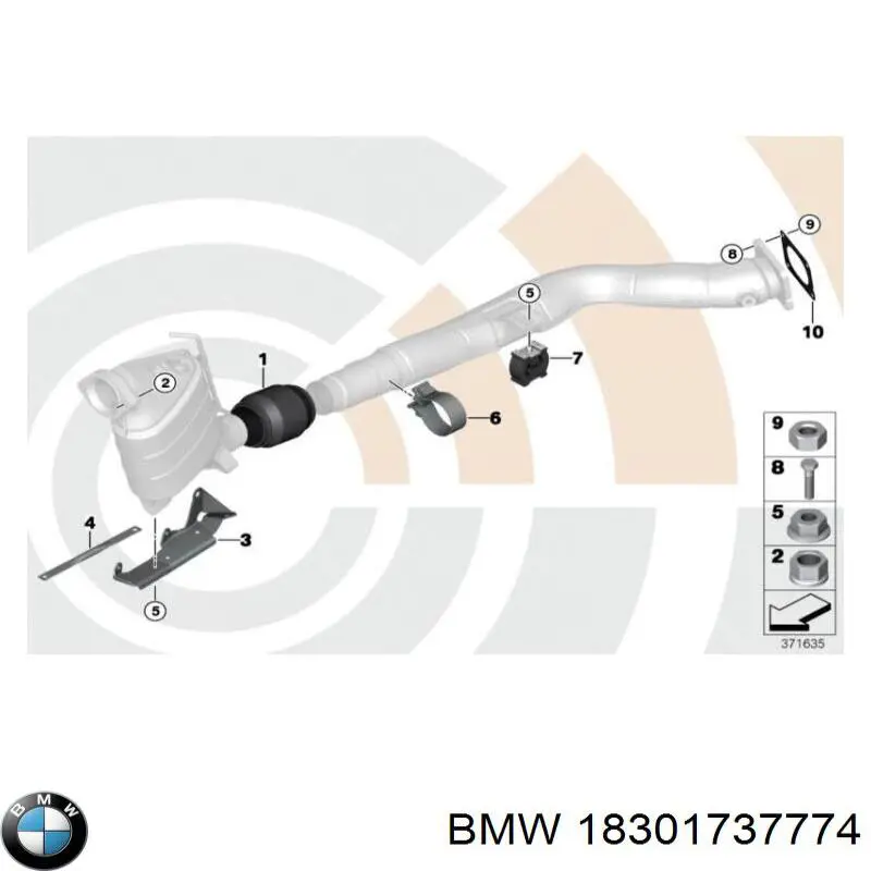 Nakrętka kolektora wydechowego BMW 18301737774 cena, od 3,65 USD