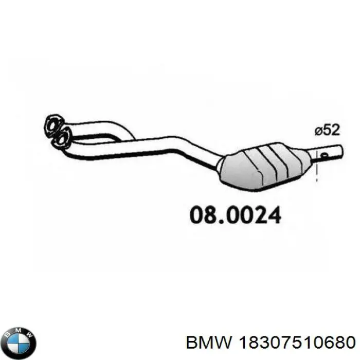 Konwerter-katalizator BMW 18307510680 cena, od 805,13 USD