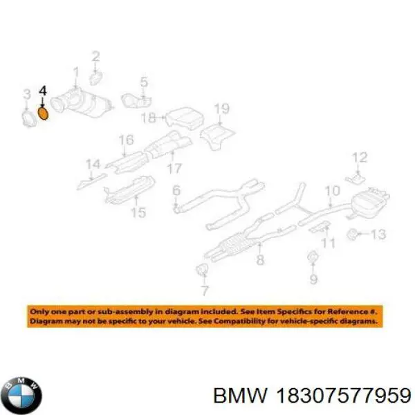 Pierścień kolektora wydechowego do BMW X6 (E72)