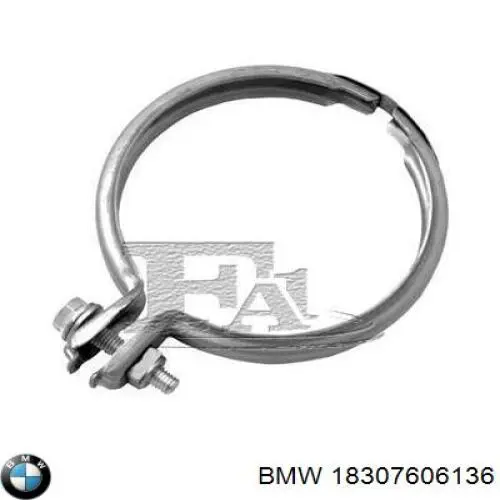 Obejma zaciskowa kolektora wydechowego BMW 18307606136 cena, od 25,96 USD