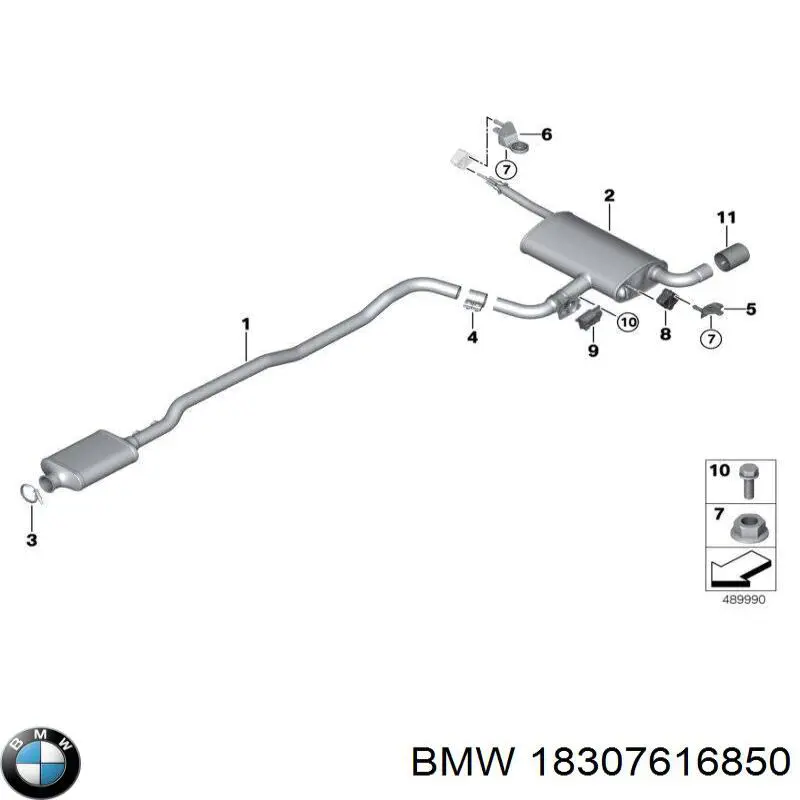 Poduszka mocowania tłumika BMW 18307616850 cena, od 5,34 USD