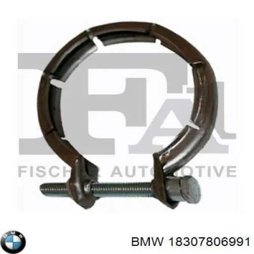 Obejma zaciskowa kolektora wydechowego BMW 18307806991 cena, od 12,94 USD