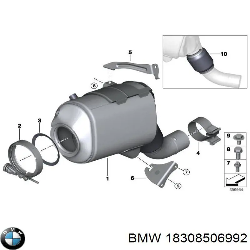 Wspornik (uchwyt) tłumika przedni BMW 18308506992 cena, od 18,16 USD