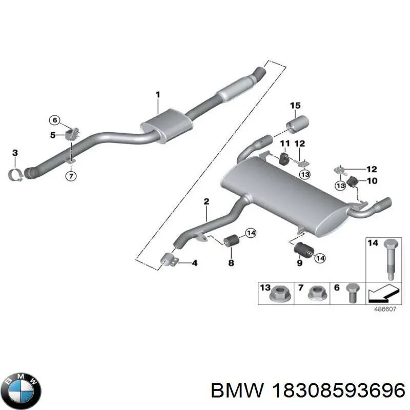 Wspornik tylnej poduszki tłumiącej BMW 18308593696 cena, od 25,53 USD