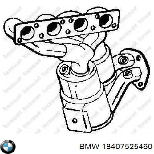 18407525460 BMW Konwerter-katalizator