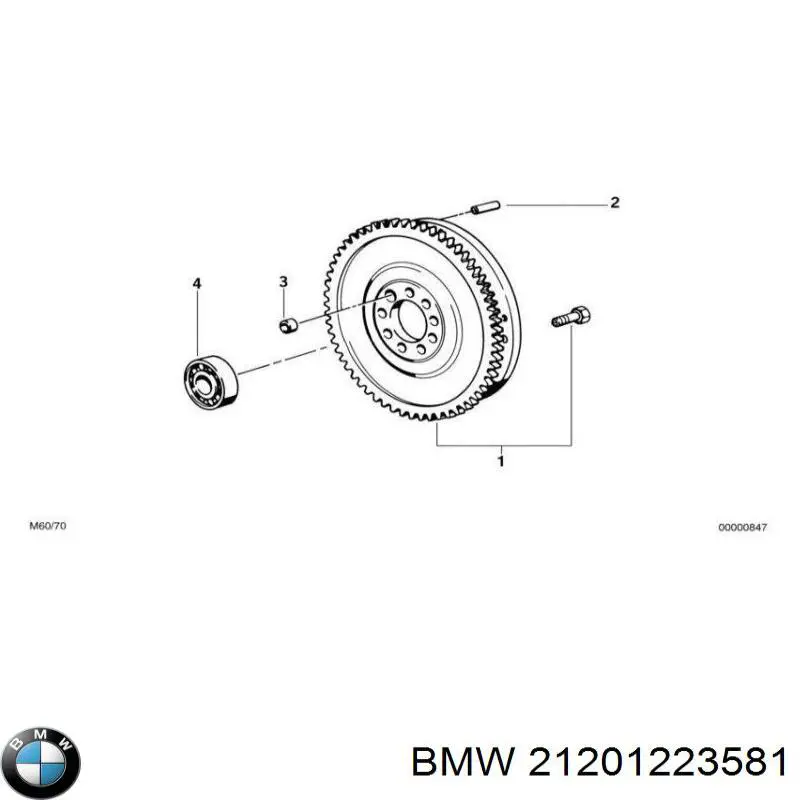 Koło zamachowe silnika BMW 21201223581 cena, od 940,17 USD