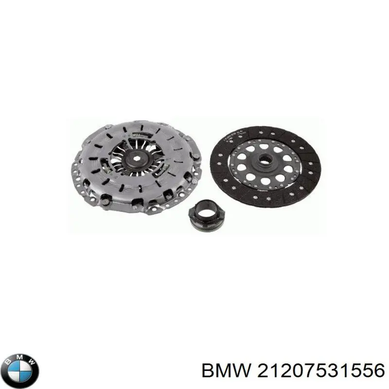 Zestaw sprzęgła (3 części) 21207531556 BMW