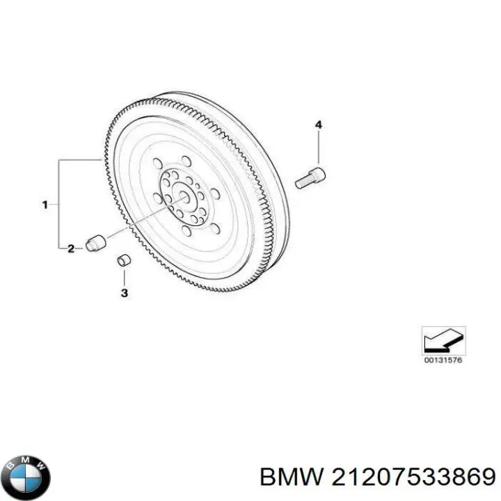Do koszyka 21207533869 BMW Koło zamachowe silnika