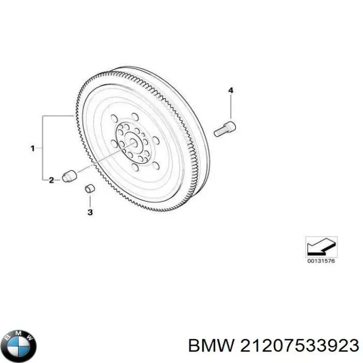 21207533923 BMW Koło zamachowe silnika