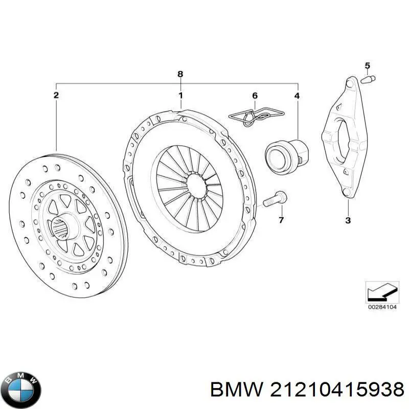 Zestaw sprzęgła (3 części) BMW 21210415938 cena, od 250,47 USD