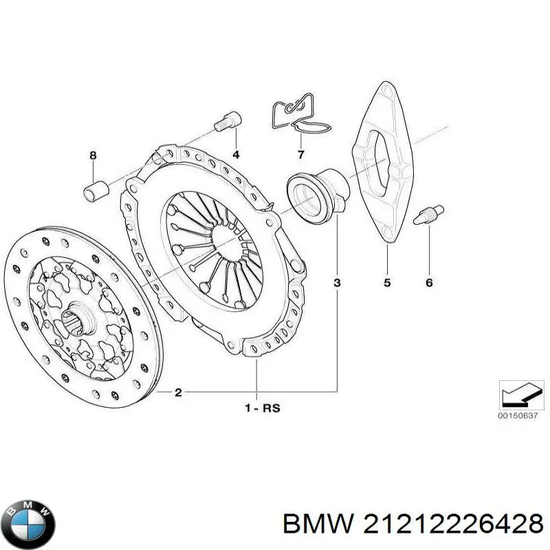 Zestaw sprzęgła (3 części) BMW 21212226428 cena, od 140,89 USD