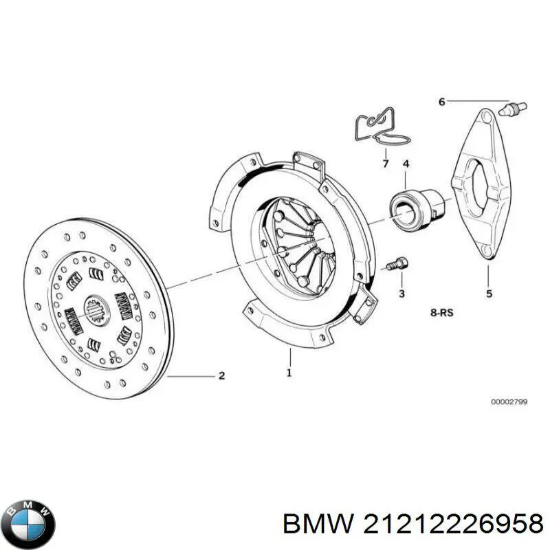 Do koszyka 21212226958 BMW Tarcza sprzęgła