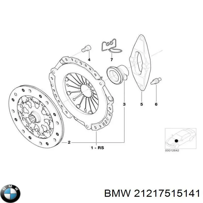 Zestaw sprzęgła (3 części) BMW 21217515141 cena, od 119,18 USD