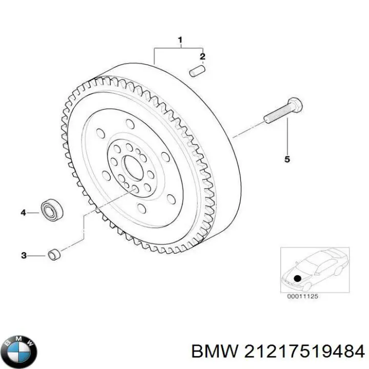 Do koszyka 21217519484 BMW Koło zamachowe silnika