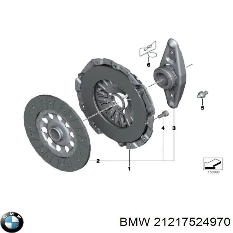 Tarcza sprzęgła 21217524970 BMW