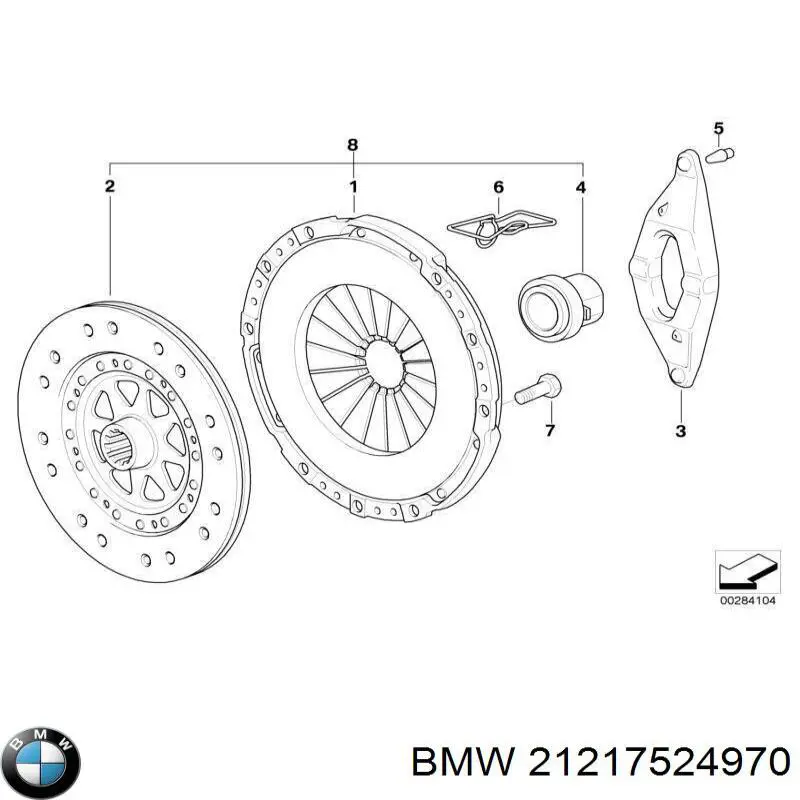 Do koszyka 21217524970 BMW Tarcza sprzęgła