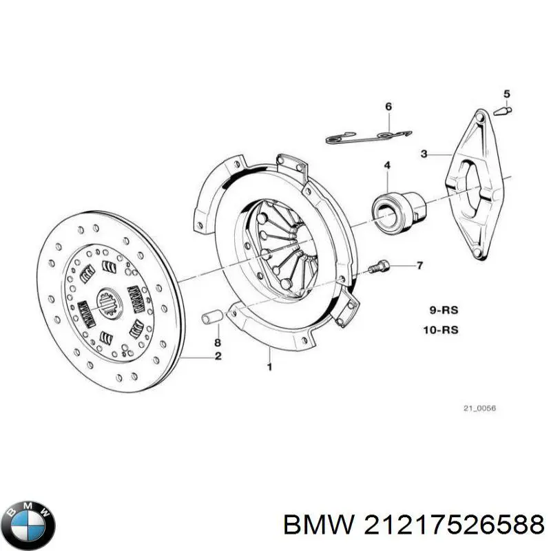 Do koszyka 21217526588 BMW Zestaw sprzęgła (3 części)