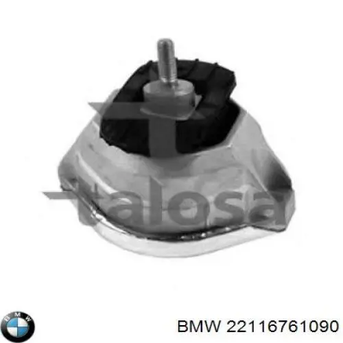Poduszka (podpora) silnika prawa BMW 22116761090 cena, od 82,21 USD