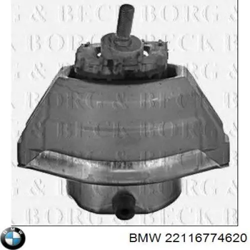 Poduszka (podpora) silnika prawa BMW 22116774620 cena, od 86,39 USD