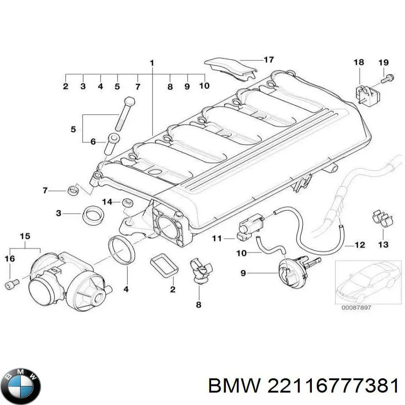 Poduszka (podpora) silnika lewa BMW 22116777381 cena, od 42,56 USD