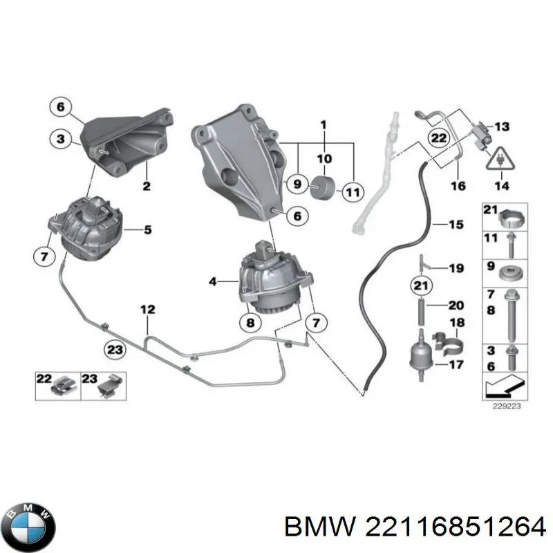  BMW 22116851264