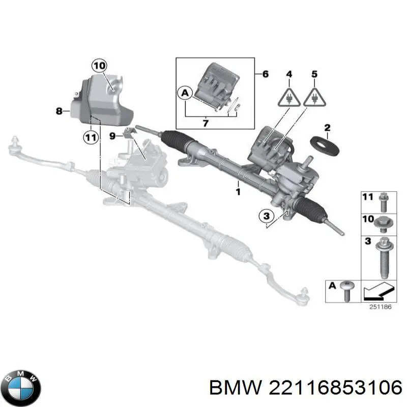 Poduszka (podpora) silnika prawa BMW 22116853106 cena, od 238,42 USD