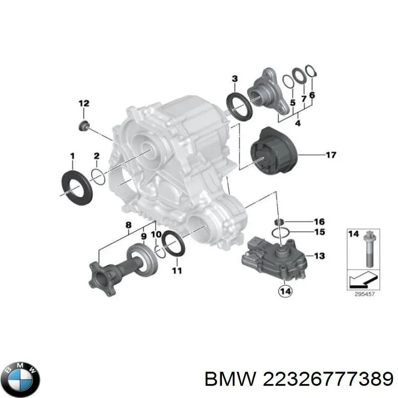 22326777389 BMW Poduszka (podpora skrzyni rozdzielczej)