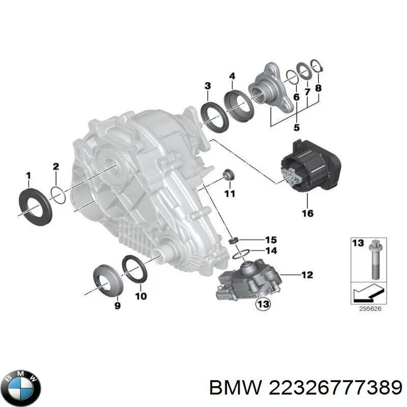 22326777389 BMW Poduszka (podpora skrzyni rozdzielczej)