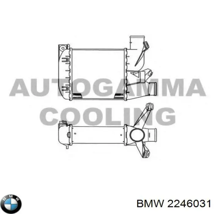 Chłodnica intercoolera 2246031 BMW