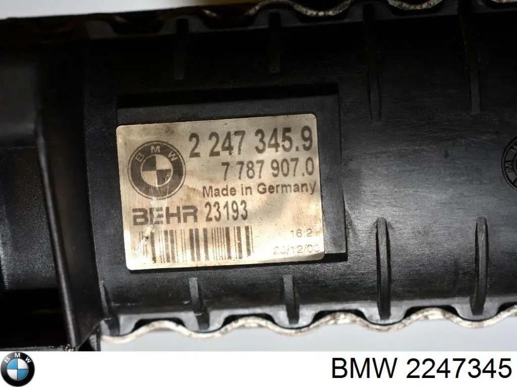 Chłodnica silnika BMW 2247345 cena, od 176,19 USD