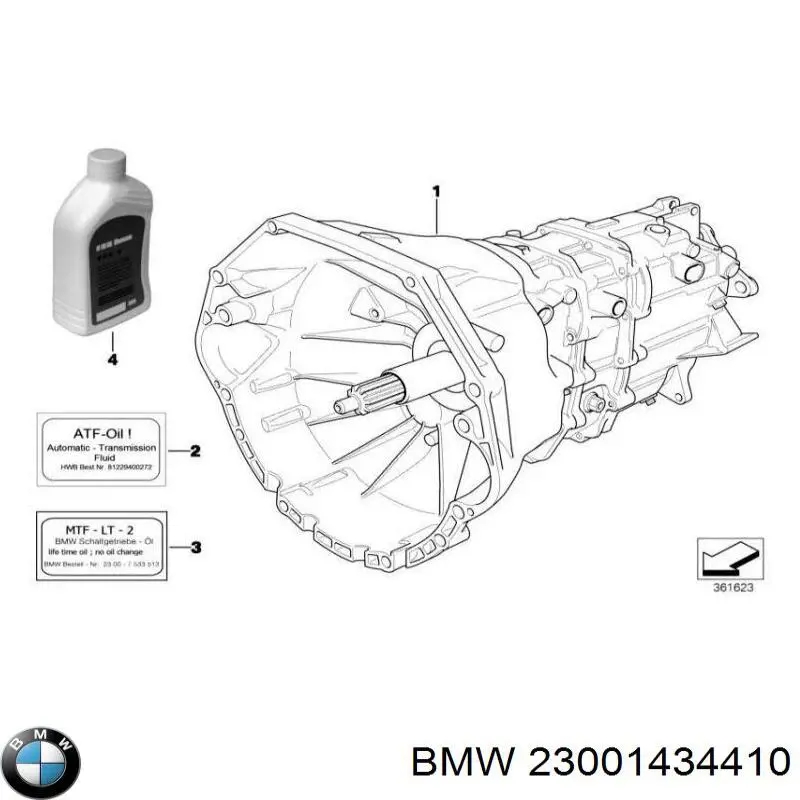 23001221976 BMW mechaniczna skrzynia biegów w komplecie