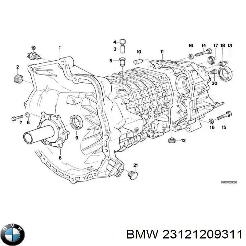 Uszczelniacz automatycznej/mechanicznej slrzyni biegów (wału wejściowego/sprzęgłowego) BMW 23121209311 cena, od 15,93 USD